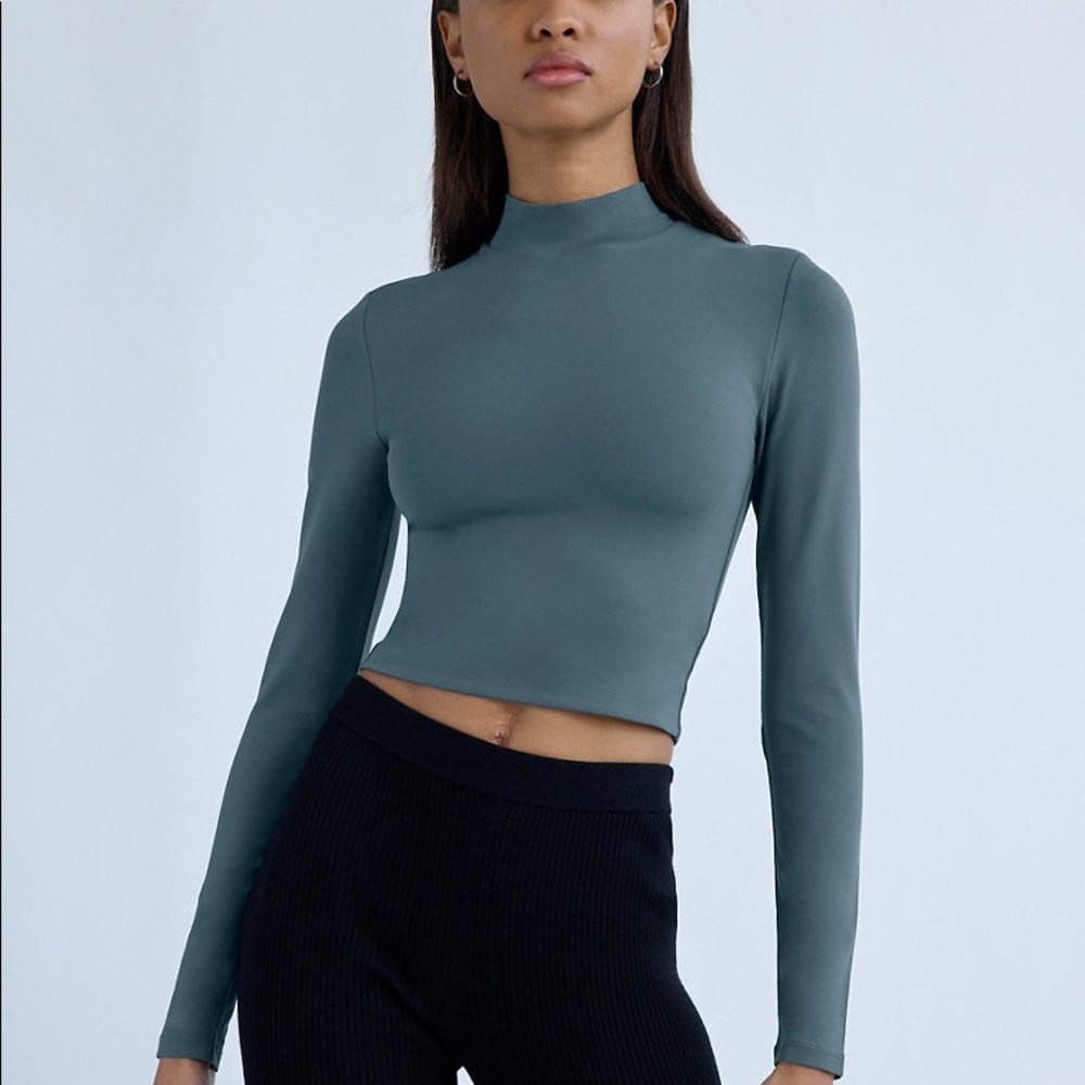 Aritzia Babaton Contour Turtleneck in Coffee Bean